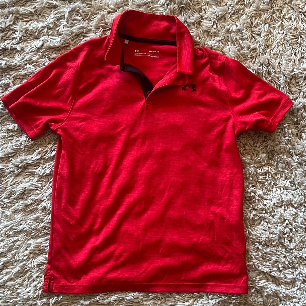 Under Armour Men's Bright Red Polo Shirt